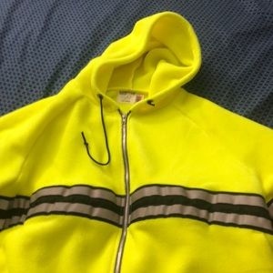 High Visibility Fleece Zip-Font Jacket - Neon